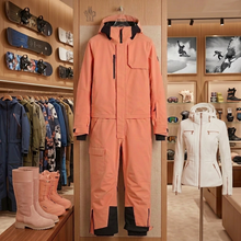 Load image into Gallery viewer, nwt DESTROYER in CORAL snowsuit snowboard ski suit + gaiters hood
