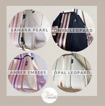 Load image into Gallery viewer, Tote collection — Sahara Pearl, Onyx Leopard, Amber Embers, Opal Leopard — Shore and Skyline