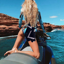 Load image into Gallery viewer, S-3XL UPF Rashguard swimsuit wetsuit surfsuit white teal black pink turquoise blue green leopard longsleeve one-piece surf swim beach pool lake women modest