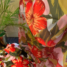 Load image into Gallery viewer, Kimono - resort red floral event wrap / cover up caftan pareo beach pool lake vacation new best seller 2021 gift present autumn fall winter