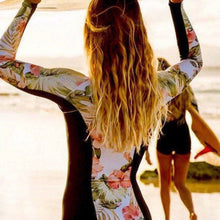 Load image into Gallery viewer, UPF Rashguard: Hibiscus swimsuit +2 variations surf swim beach pool modest slimming women ladies feminine white black Pink teal turquoise