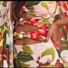Load image into Gallery viewer, XS - XL Resort Floral Triple Knot One-Piece Swimsuit