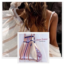 Load image into Gallery viewer, S-L Swimsuit: Faded Feathers ruffled one-piece ( white cream beige gold ivory ) summer women pool beach