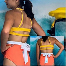 Load image into Gallery viewer, S - XL nwt Citrus Zest Swimsuit One-Piece Swimsuit travel beach pool lake vacation resort fully there swimwear Valentines Spring Break 2023