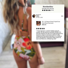 Load image into Gallery viewer, XS - XL Resort Floral Triple Knot One-Piece Swimsuit