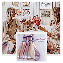 Load image into Gallery viewer, NEOPRENE Tote © Opal Leopard Rose 2.0 waterproof cream bag + metallic rose gold racing stripes > bridal baby shower birthday graduation gift