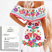 Load image into Gallery viewer, S-3XL Miami (bright) Ombré Maxi - peasant dress + Rain (pastel) Ombré / Boho floral water friendly smooth airy beach baby shower photography