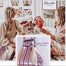 Load image into Gallery viewer, DUO 2-in-1 neoprene Tote Set Auburn Fawn brown deer + Amber Embers bronze + rouged amber + 4 pouches ( mom baby swim / his her honeymoon )