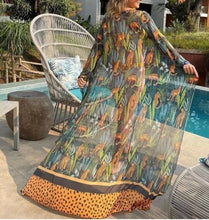 Load image into Gallery viewer, new Leopardess Swim Set one-piece swimsuit black teal leopard w polka shoulder ties + cover-up choice: resort-wrap / skirt / shorts