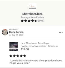 Load image into Gallery viewer, new Neoprene Tote Titanium Disco metallic silver waterproof bag + black white racing checks w pink border + variations - Pink Racer purse