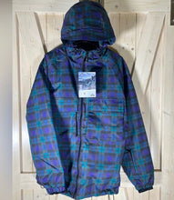 Load image into Gallery viewer, S - XL Blackwatch Plaid UPF Ski Snow Hooded Jacket