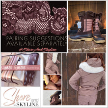 Load image into Gallery viewer, Winter Warm Taupe Puffer separates ski jacket or snow pant coordinate pieces womens Sz XS S M L XL beige cabin cozy quilted insulated