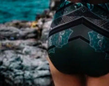 Load image into Gallery viewer, NEW 3 style petite swimsuit Teal Mist 2 / Emerald Mist 1 - shoulder swim or Black Jade longsleeve rashguard regal resort cruise coordinates