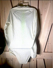 Load image into Gallery viewer, nwt Lime Roar leopard rashguard XS, M, XL longsleeve UPF swimsuit surf snorkel