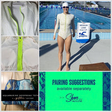 Load image into Gallery viewer, nwt Lime Roar leopard rashguard XS, M, XL longsleeve UPF swimsuit surf snorkel