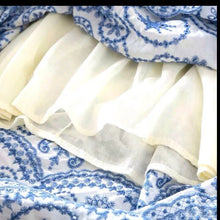 Load image into Gallery viewer, new smocked sundress Boho red green or blue Bluebonnet MAXI floral eyelet embroidery ruffled femme dress Spring Summer baby bridal birthday