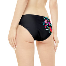 Load image into Gallery viewer, XS - XL Baronesa Bikini in Bamba Floral or Serape Olé stripes + black or white strappy tie swimsuit kayak paddleboard lake beach pool