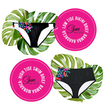 Load image into Gallery viewer, Bamba PRINCESA mid-rise brief only - secure swim moderate cut hipster aqua sport full bottom in XS - XL swimsuit coordinate ShoreandSkyline