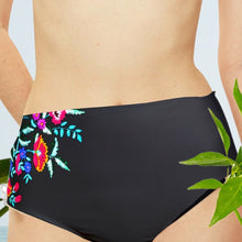 Load image into Gallery viewer, Bamba PRINCESA mid-rise brief only - secure swim moderate cut hipster aqua sport full bottom in XS - XL swimsuit coordinate ShoreandSkyline