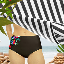 Load image into Gallery viewer, Bamba PRINCESA mid-rise brief only - secure swim moderate cut hipster aqua sport full bottom in XS - XL swimsuit coordinate ShoreandSkyline