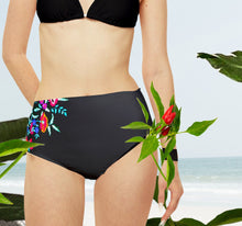 Load image into Gallery viewer, Bamba PRINCESA mid-rise brief only - secure swim moderate cut hipster aqua sport full bottom in XS - XL swimsuit coordinate ShoreandSkyline