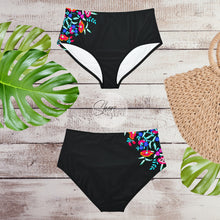 Load image into Gallery viewer, Bamba PRINCESA mid-rise brief only - secure swim moderate cut hipster aqua sport full bottom in XS - XL swimsuit coordinate ShoreandSkyline