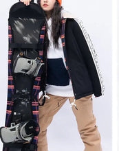 Load image into Gallery viewer, NWT snowboard monoboard carrying bag waterproof bendable neoprene skin cracking fire plaid 3/4 coverlet unisex