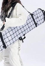 Load image into Gallery viewer, NWT snowboard monoboard carrying bag waterproof bendable neoprene skin cracking fire plaid 3/4 coverlet unisex