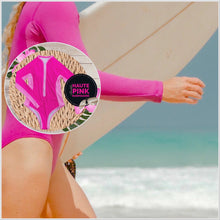 Load image into Gallery viewer, UPF Rashguard Bright Blue Green Hibiscus surf swimsuit + longsleeve variations white black teal turquoise hot pink leopard birds women gift