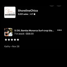 Load image into Gallery viewer, S-2XL La Bamba Monarca Surf-crop black floral two-piece UPF long-sleeve swimsuit padded rashguard top swim brief flowers Shore and Skyline