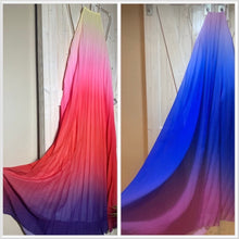 Load image into Gallery viewer, spin maxi halter Bonfire Ombré yellow pink coral red purple gradient / Ocean Ombré lavender lilac violet royal blue magenta beach DRESS S-XL