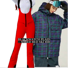 Load image into Gallery viewer, S - XL Blackwatch Plaid UPF Ski Snow Hooded Jacket