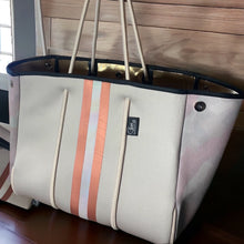 Load image into Gallery viewer, SAHARA PEARL 2-in-1 Neoprene Tote Crossbody sand khaki dusty rose camo rose-gold beige khaki bag waterproof purse beach birthday memorial