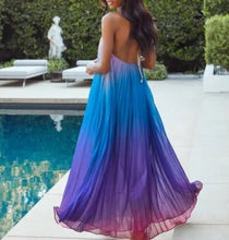 Load image into Gallery viewer, Neoprene TOTE - Amethyst Lagoon: violet purple blue bag +weathered aqua turquoise teal Beach Pool Lake Travel catch-all waterproof washable