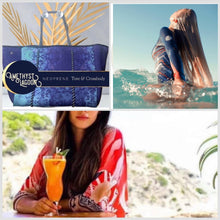 Load image into Gallery viewer, S-XL UPF Rashguard Blue Breeze Coral longsleeve one-piece royal blue white & blackest navy swimsuit + tangerine surf swim ski paddle kayak