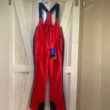 Load image into Gallery viewer, nwt ski BIB adjustable fit in Shred RED or HP Purple waterproof snow insulation - Picture 4 of 16