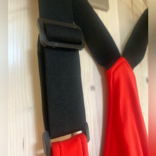 Load image into Gallery viewer, nwt ski BIB adjustable fit in Shred RED or HP Purple waterproof snow insulation - Picture 3 of 16