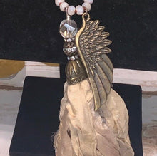 Load image into Gallery viewer, Pendant Necklaces shabby shores couture jewelry accessories Mother’s Day gift present birthday shower pink beaded tasseled fringed feminine