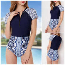 Load image into Gallery viewer, UPF Rashguard: Le Bleu swimsuit / surfsuit (S-XXL)