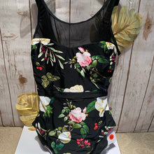 Load image into Gallery viewer, XS-XXL Ebony & Peony One-piece Swimsuit xs s m l xl xxl belt floral lace corset women ladies modest top ranked 2021
