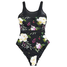 Load image into Gallery viewer, XS-XXL Ebony & Peony One-piece Swimsuit xs s m l xl xxl belt floral lace corset women ladies modest top ranked 2021