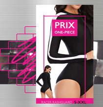Load image into Gallery viewer, S-XXL Swimsuit: PRIX One-Piece Rashguard 2021 swimwear surfsuit wetsuit black white UPF racing stripes top selling best seller