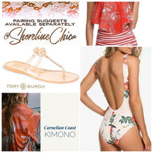 Load image into Gallery viewer, Kimono ROBE: Carnelian Coast wrap / cover up one size.