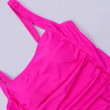 Load image into Gallery viewer, s - xxl Daytona Pink or USS Navy Blue SWIM - one-piece modest swimsuit w ruched tummy / waist forgiving > vacation holiday beach pool lake