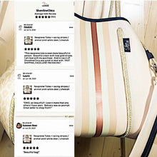 Load image into Gallery viewer, © Opal Leopard Rose 2.0 TOTE smooth cream neoprene bag + shabby mint & chic metallic rose gold stripes waterproof birthday bridal shower gift holiday present purse Best Seller 5 Star