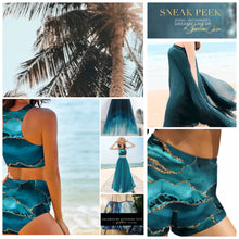 Load image into Gallery viewer, Rashguard Ebony & Peony black one-piece swimsuit + pink white peony florals