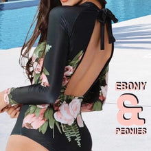 Load image into Gallery viewer, Aqua Peach & Moss Rashguard - S - XL one-piece