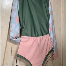 Load image into Gallery viewer, Aqua Peach & Moss Rashguard - S - XL one-piece