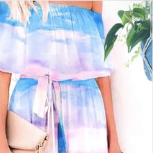Load image into Gallery viewer, S-3XL Miami (bright) Ombré Maxi - peasant dress + Rain (pastel) Ombré / Boho floral water friendly smooth airy beach baby shower photography