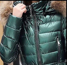 Load image into Gallery viewer, Emerald Nightingale snowsuit ski green one-piece skisuit jumpsuit winter snow suit NWT M Spring Break 2023 new puffer one-piece